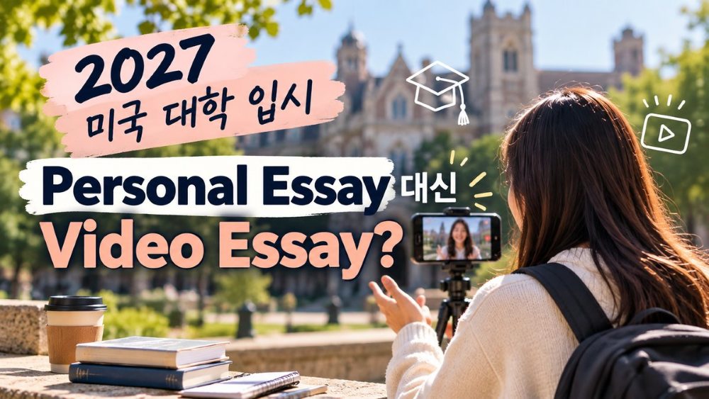 2027 미국 대학 입시 Personal Essay와 Video Essay 비교